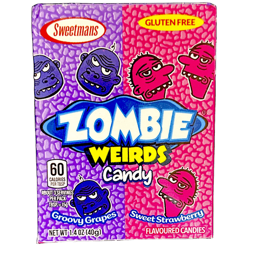 Zombie Weirds Grape & Strawberry 40g — Joys Delights Lolly Shop Online