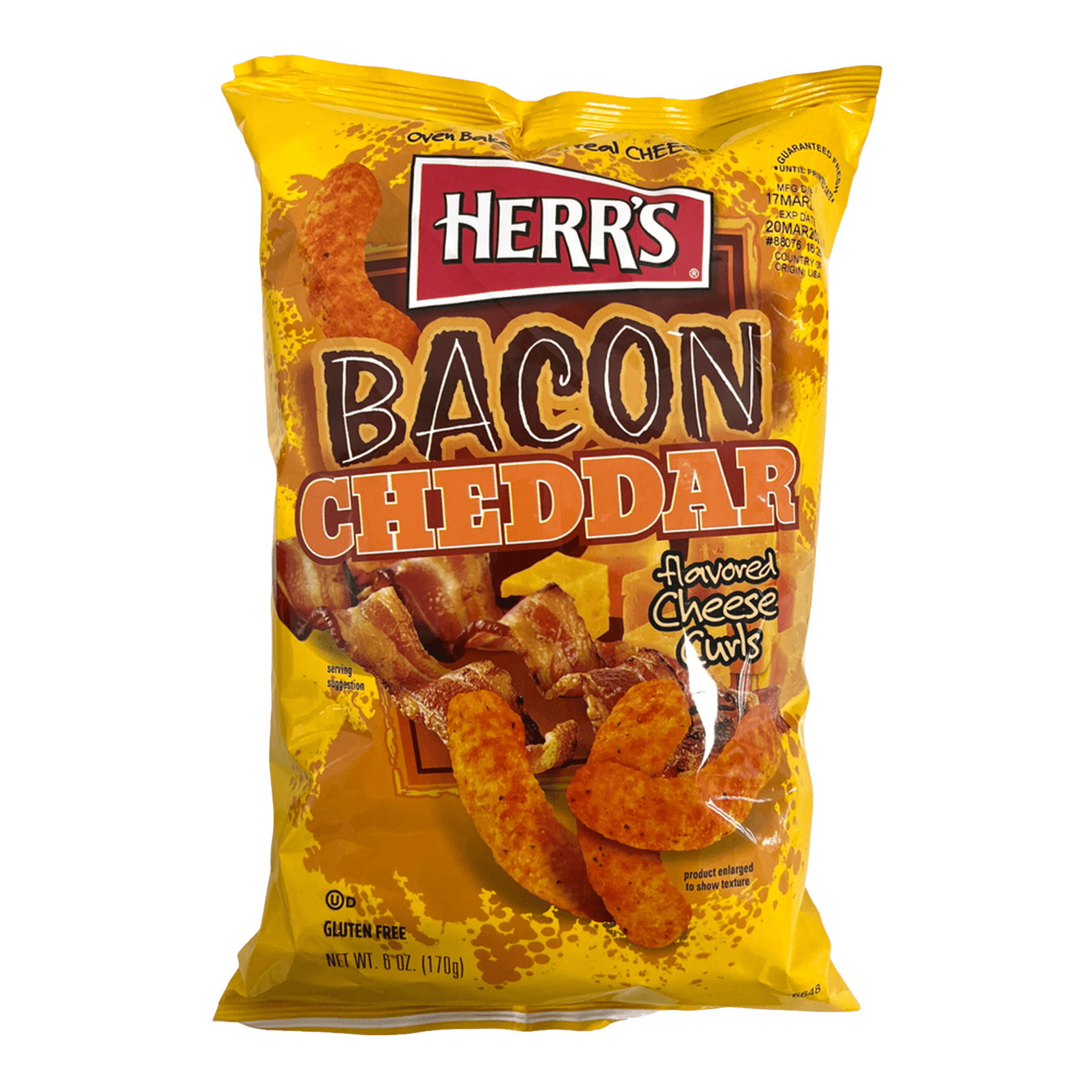 Herr's Bacon Cheddar Cheese Curls | Joys Delights Online — Joys ...